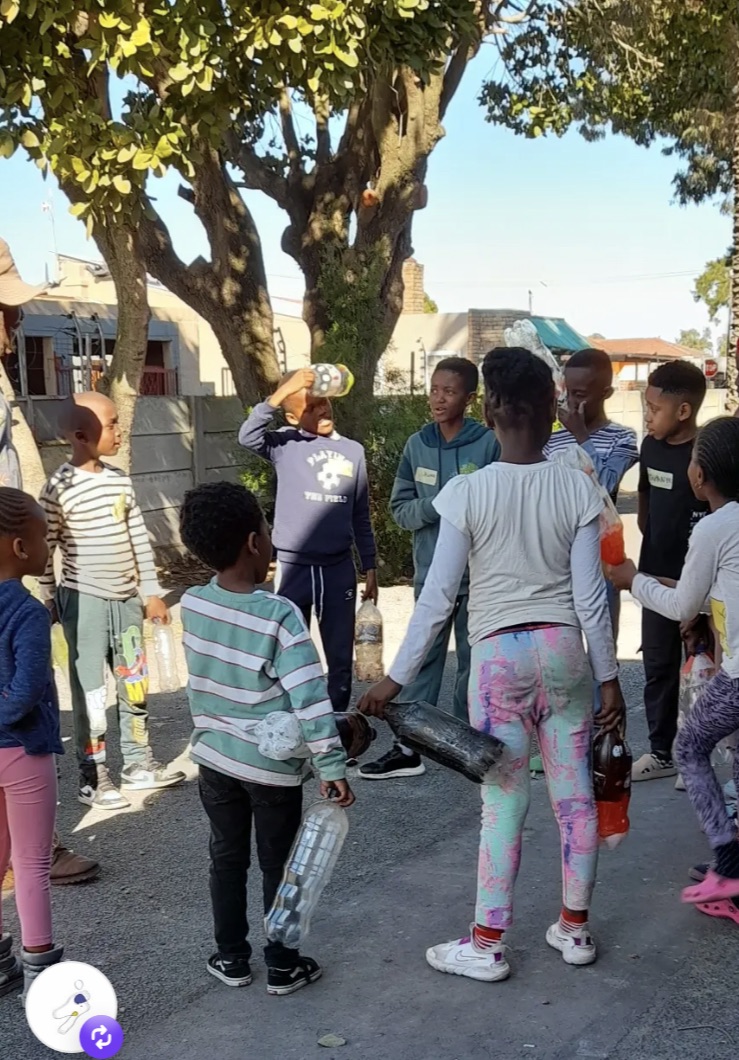 Children gathered outdoors together